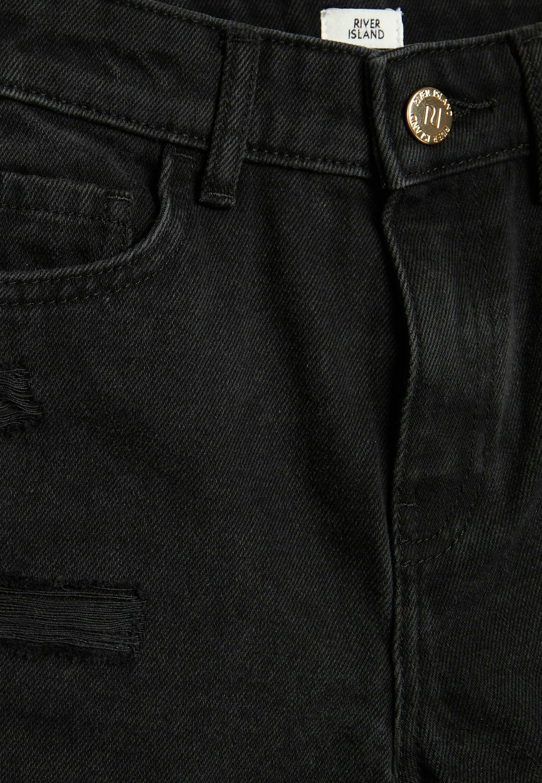 River Island Denim shorts - black/black 