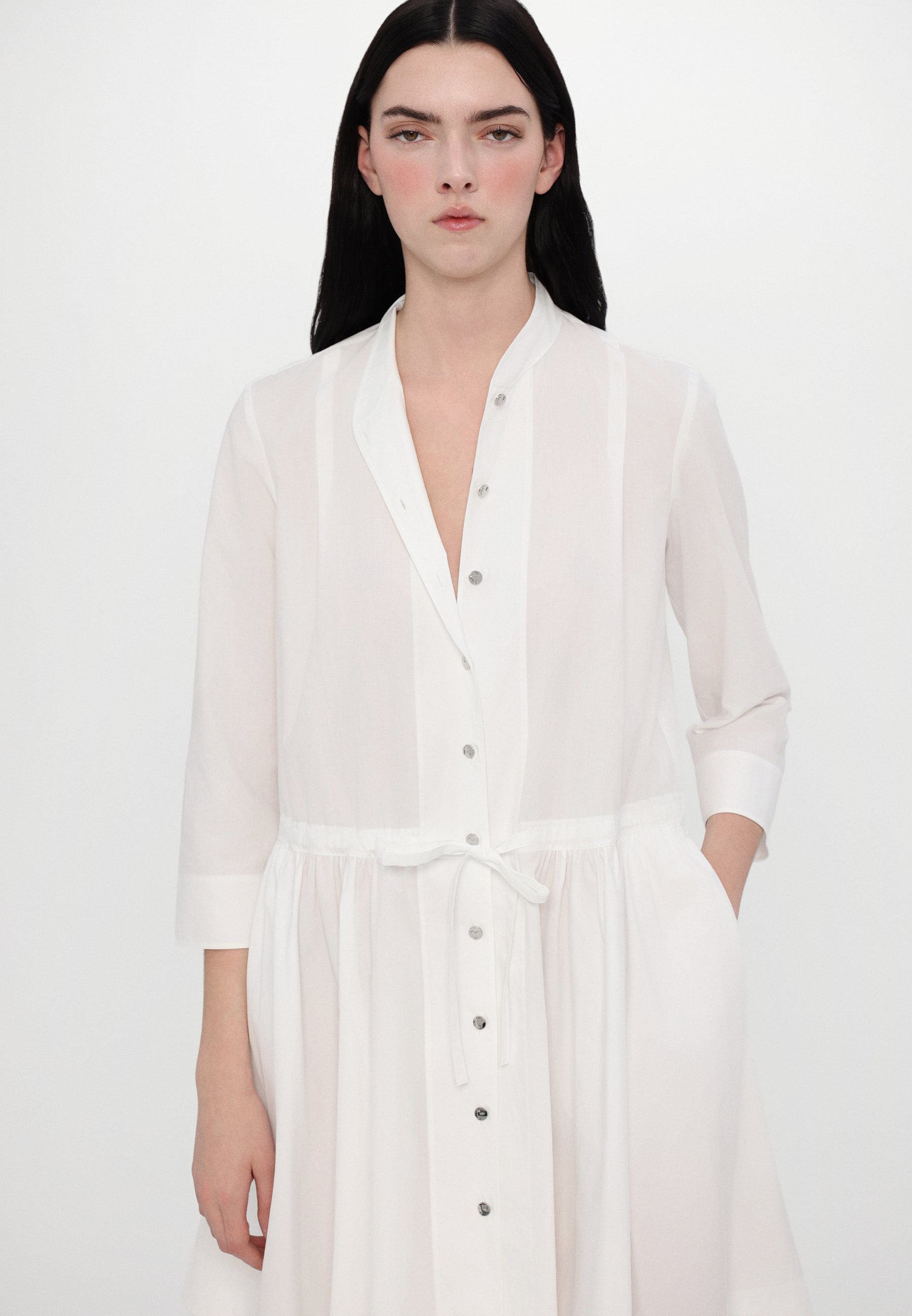 Tory Burch MINI DRESS - Shirt dress - white - Zalando.co.uk
