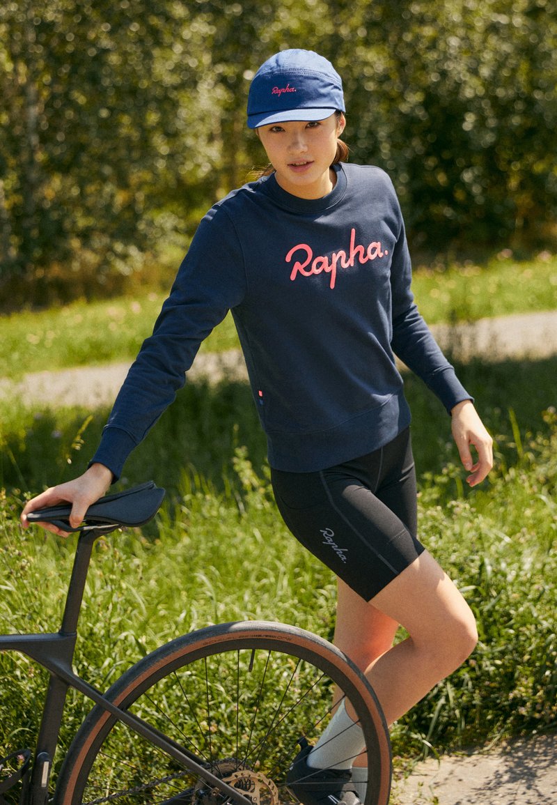Rapha WOMENS LOGO - Sweatshirt - dark navy/hi vis pink/dunkelblau -  Zalando.de