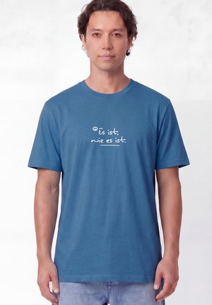 watapparel, ES IST WIE ES IST UNISEX - T-shirt imprimé - mindful blue