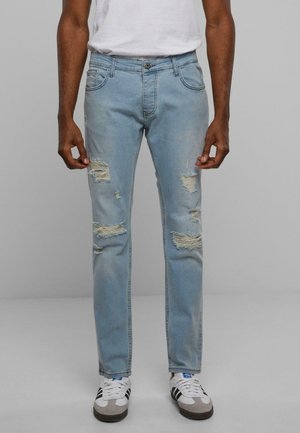 DESTROYED SLIM FIT - Slim fit jeans - blue