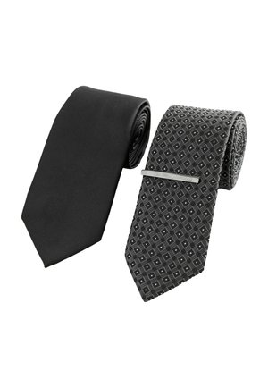 Next TEXTURED WITH 2 PACK REGULAR - Kaklaraištis - black