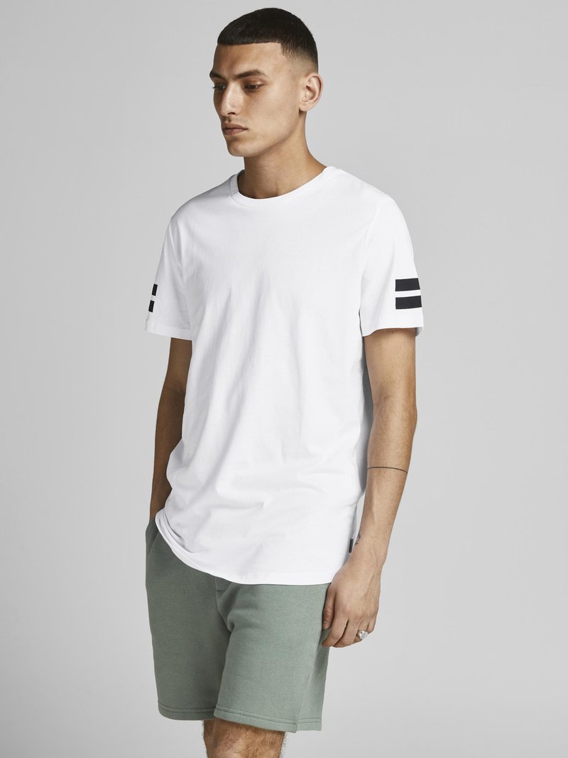 Jack & Jones JCOBORO TEE CREW NECK - T-shirts print - white