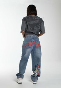 Ed Hardy ONLY LIVE ONCE - Relaxed fit -farkut - blue