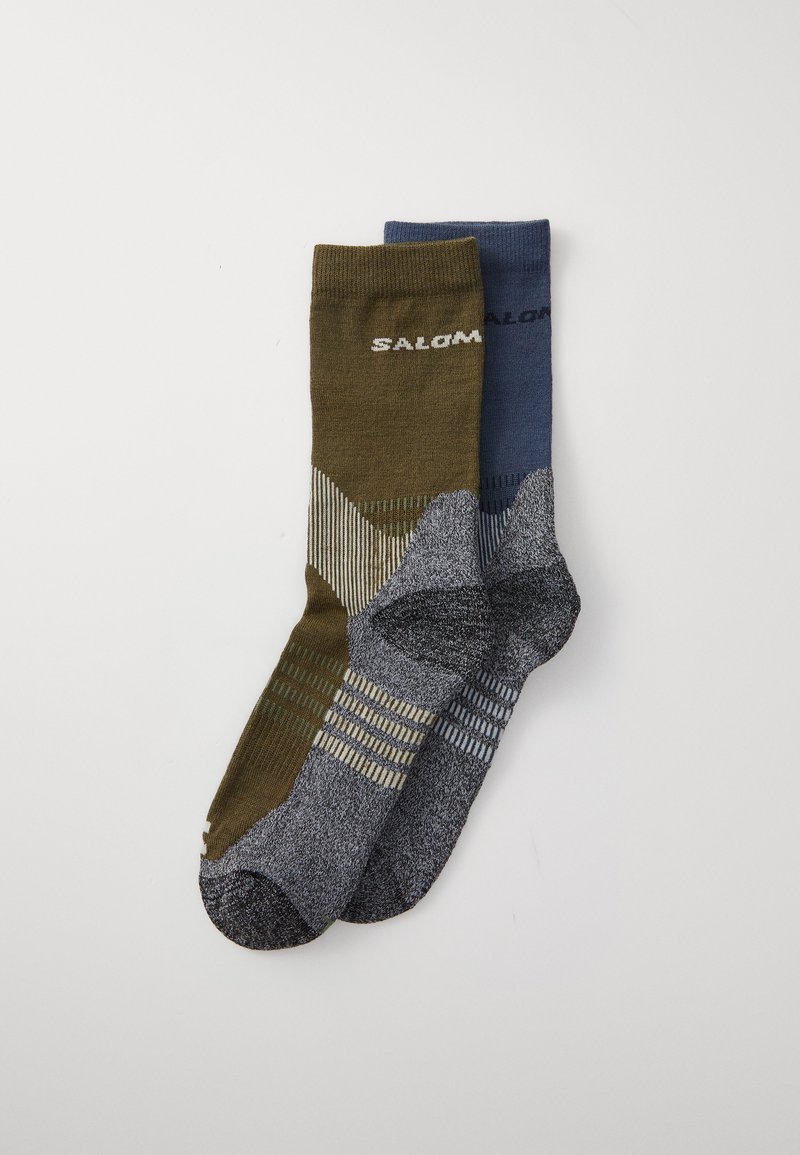 Salomon - X ULTRA ACCESS QUARTER UNISEX 2 PACK - Sports socks - gothic olive/grisaille, Enlarge