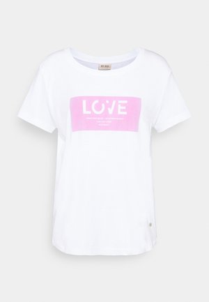 T-shirt med print - white