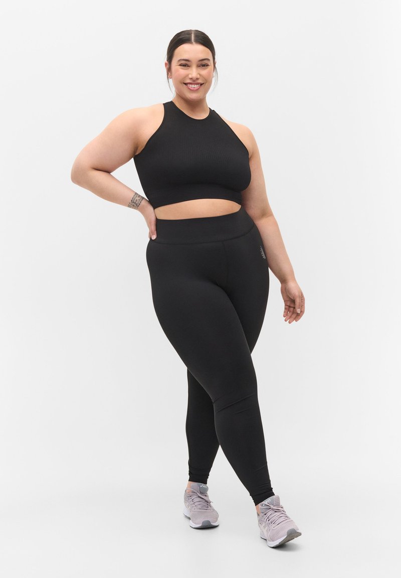 Active by Zizzi - Leggings - Trousers - black, Enlarge
