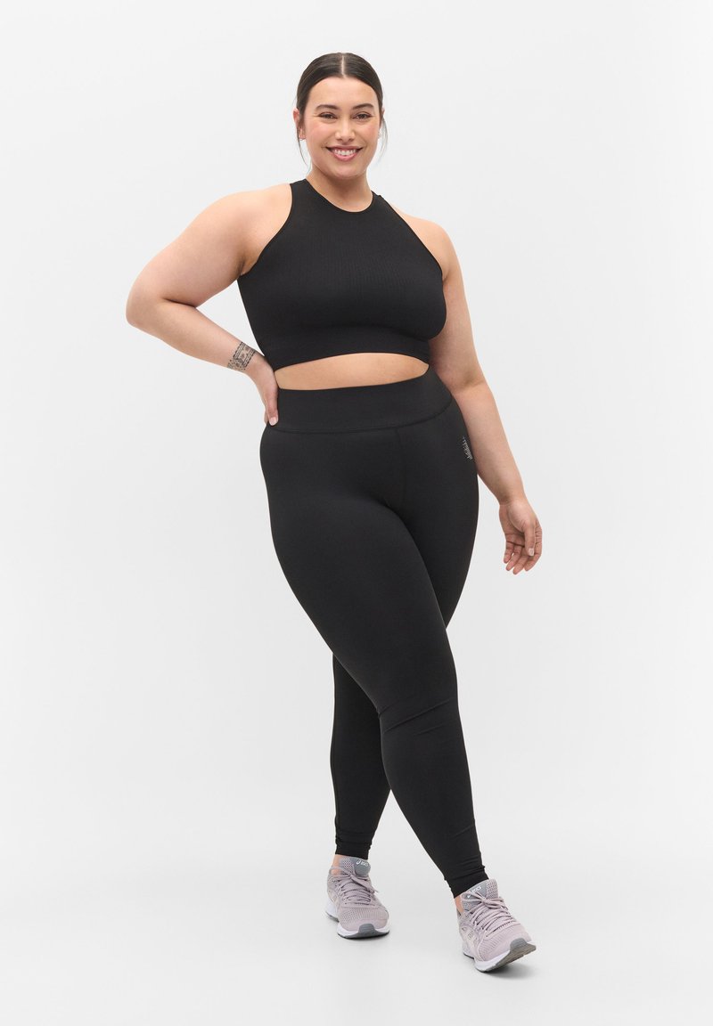 Active by Zizzi - Leggings - black, Förstora