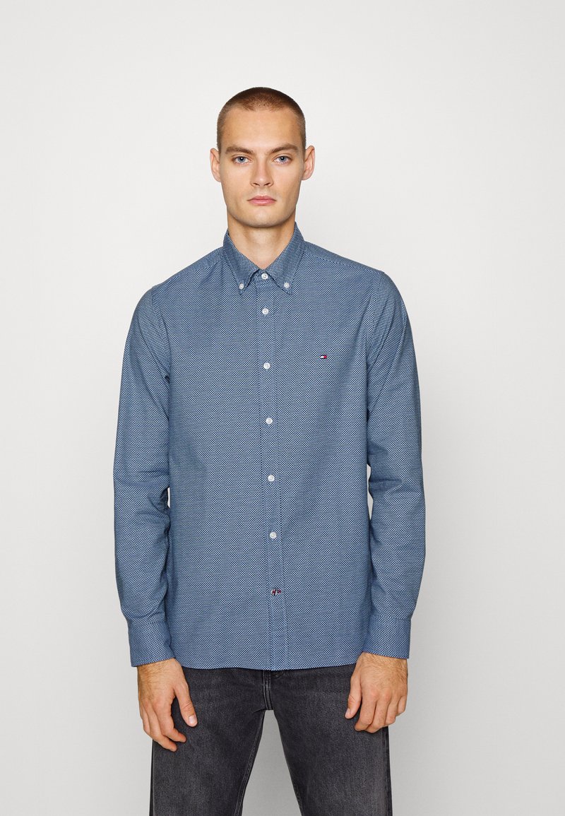 Tommy Hilfiger OXFORD MINI Shirt cloudy blue/blue Zalando.de
