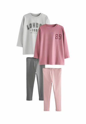 REGULAR FIT -  2 PACK SET - Pidžamas komplekts - pink grey