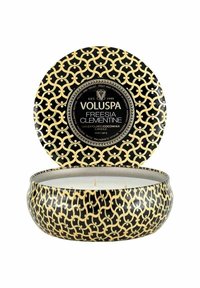 Voluspa - VOLUSPA 3-WICK CANDLE DECORATIVE TIN FREESIA CLEMENTINE 340G - Doftljus - black Miniatyrbild 1