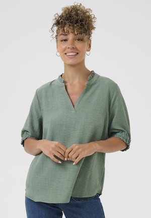 ODA ½ SLEEVE - Bluse - balsam green melange