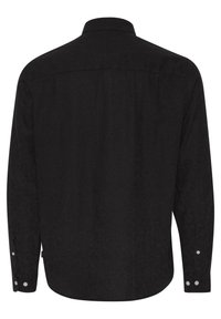 Solid SDALLAN LINEN MIX - Vapaa-ajan kauluspaita - true black