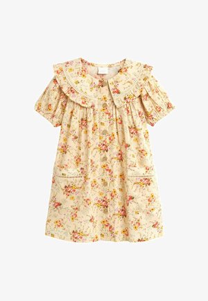 Shirt dress - cream floral