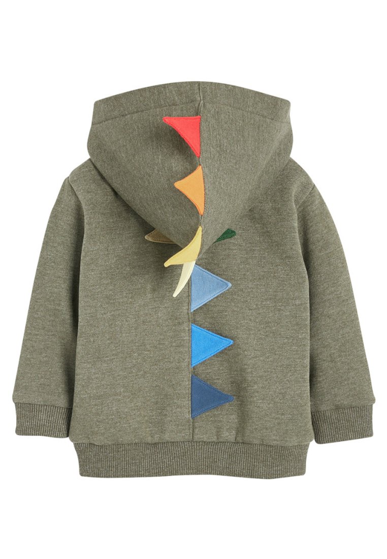 Next RAINBOW DINO SPIKE Hoodie met rits greenGroen Next DINO Sweater greenGroen Zalando.nl