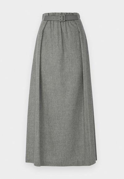Emporio Armani GONNA - Maxi szoknya - light grey melange