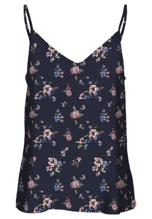 Vero Moda VMEASY SINGLET V NECK  - Débardeur - navy/fiona