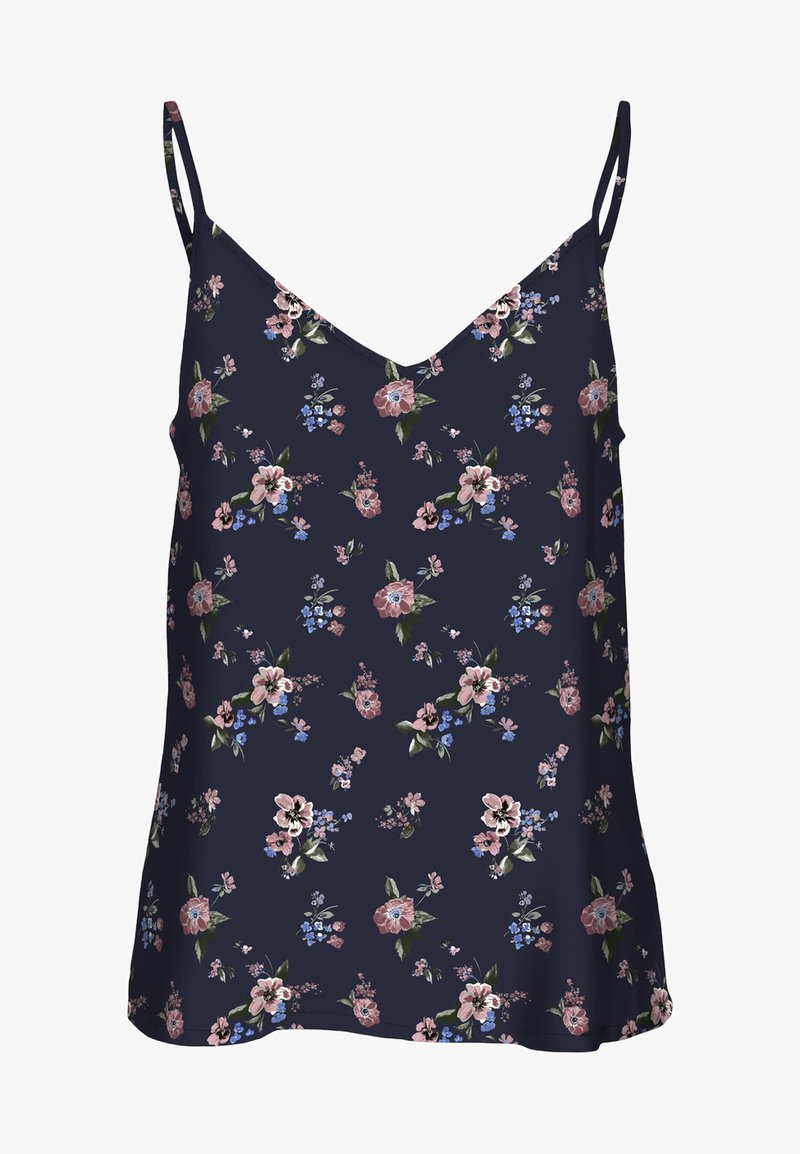 Vero Moda VMEASY SINGLET V NECK - Top - navy/fiona