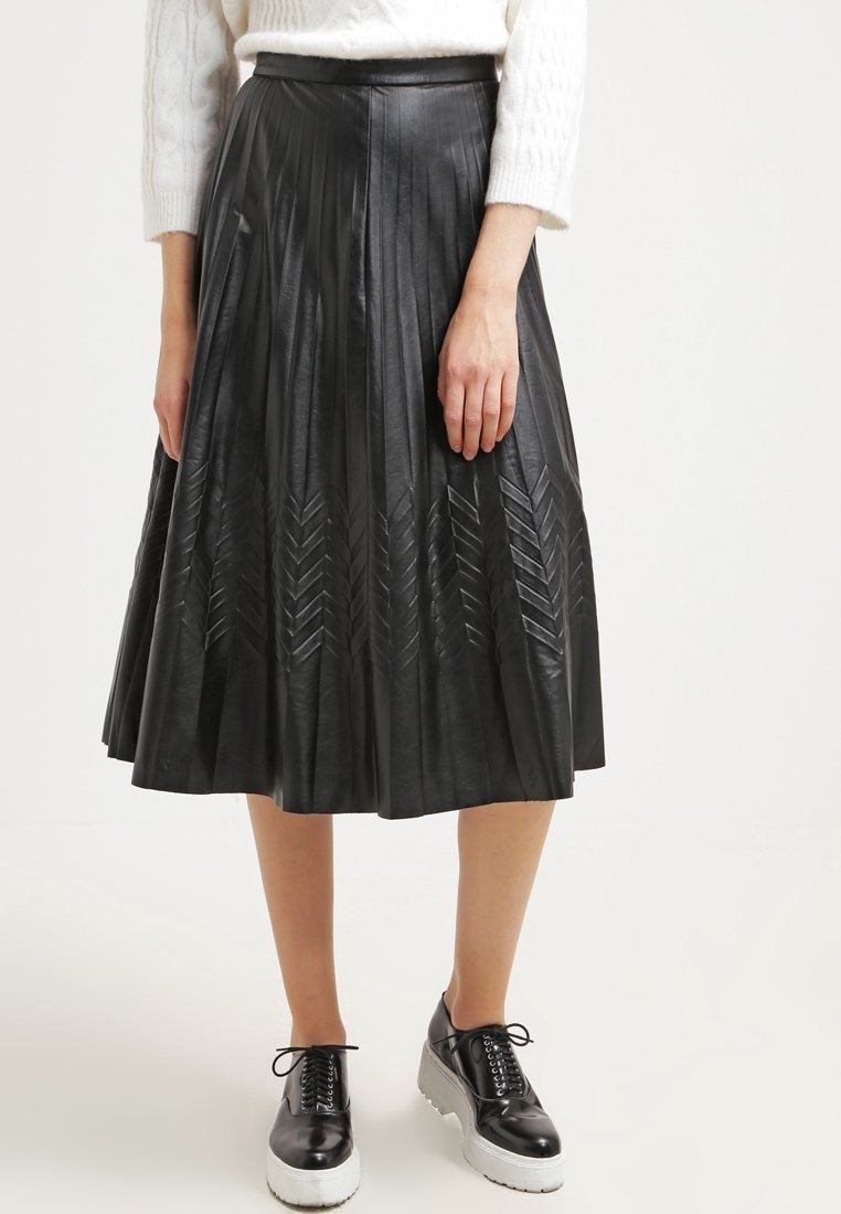 Banana Republic Plisovaná sukně - black