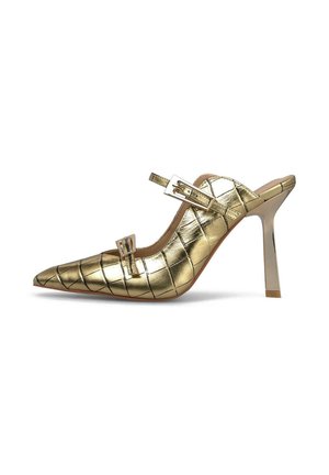 Pantolette hoch - gold