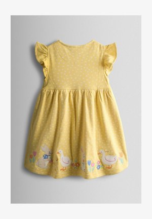 JoJo Maman Bébé, REGULAR FIT - BUNNY AND DUCK APPLIQUÉ BUTTON FRONT - Jerseykjole - mid yellow