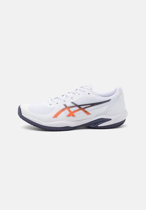 SOLUTION SWIFT 2 - Tennisschuh für Sandplätze - white/nova orange