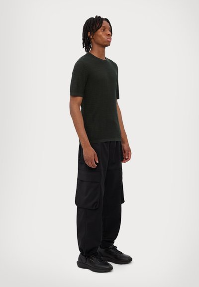 Emporio Armani Pulover - treccia petrol