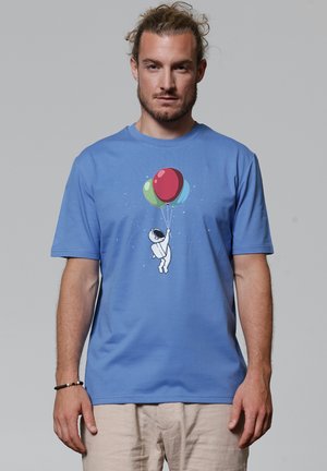 LITTLE BALLOON ASTRONAUT - T-shirt imprimé - bright blue