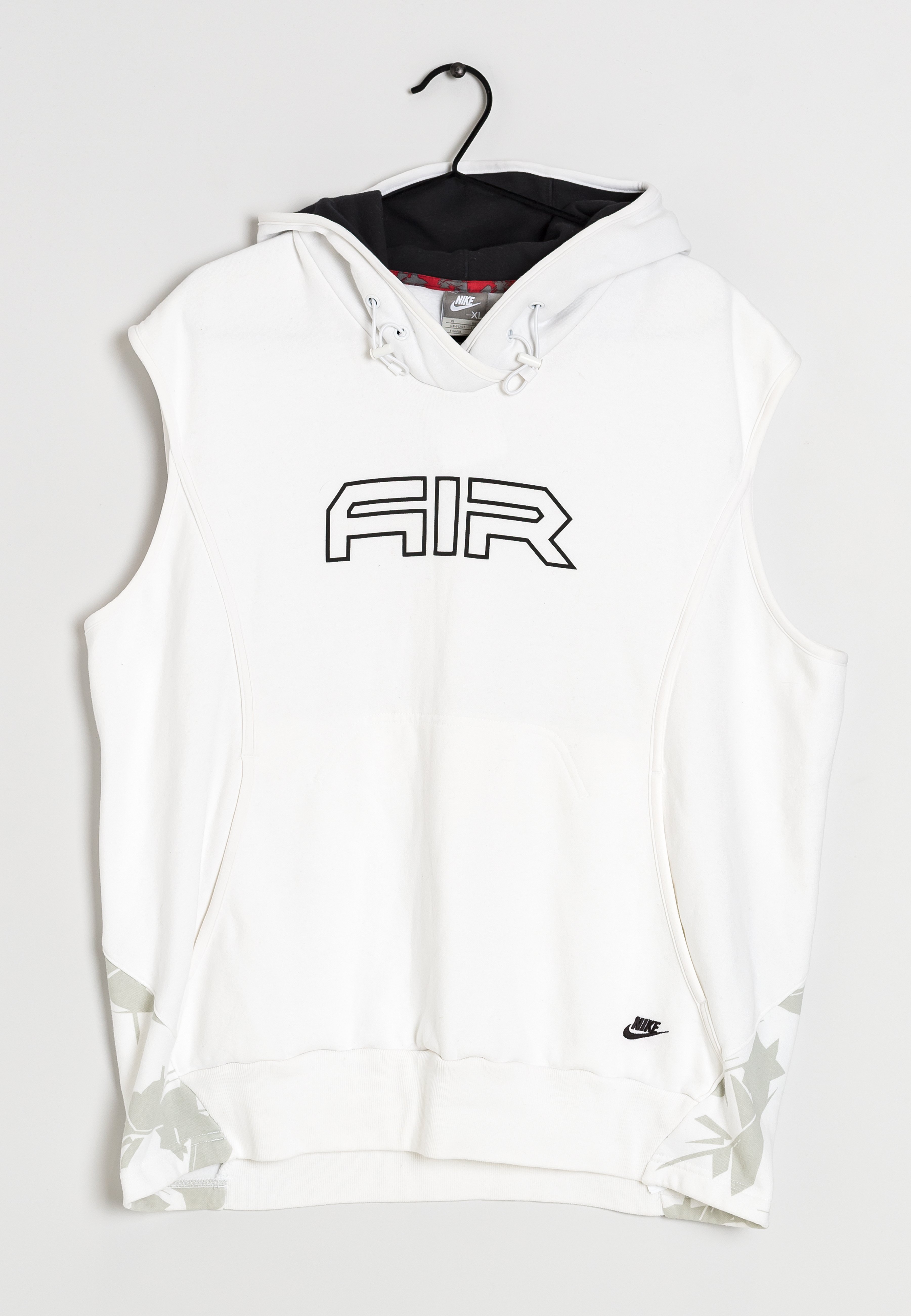 nike sleeveless hoodie white
