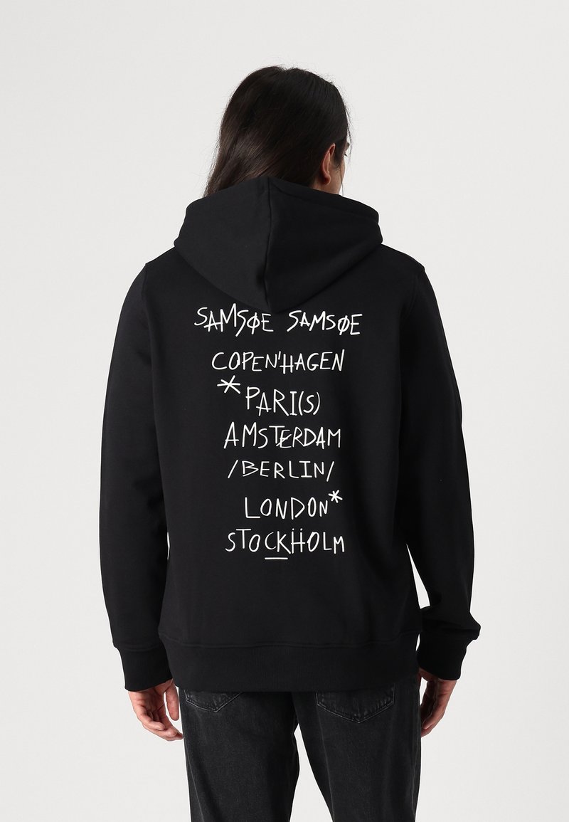 Samsøe Samsøe COPENHAGEN HOODIE UNISEX - Sweatshirt - black