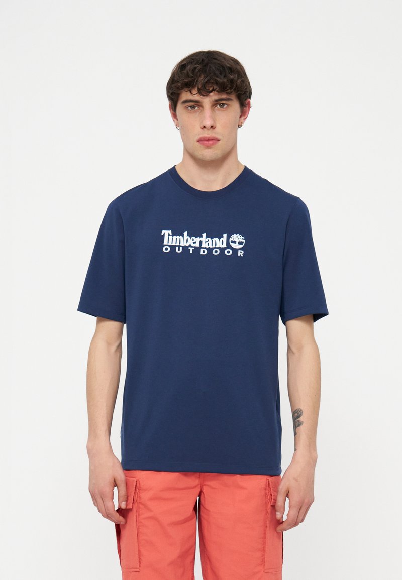Timberland T-shirt print blauw