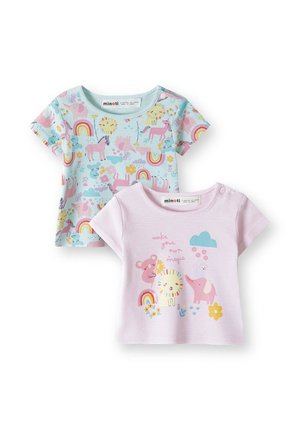 2 PACK  - Vauvalahja - teal light pink