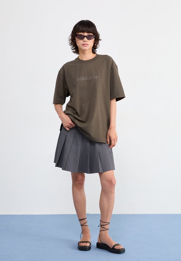 Print T-shirt - shadow olive3