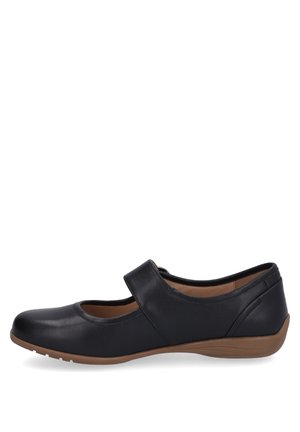 Ankle strap ballet pumps - schwarz