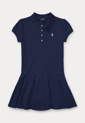 Polo Ralph Lauren STRETCH MESH POLO DRESS 7-14Y - Robe de jour - refined navy
