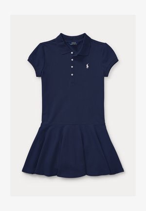 Polo Ralph Lauren STRETCH MESH POLO DRESS 7-14Y - Rochie de zi - refined navy