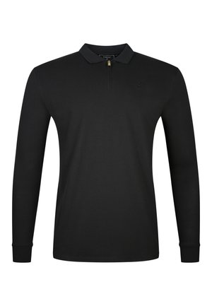 SIKSILK, LS ZIP  - Polosärk - black