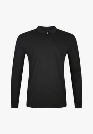 SIKSILK, LS ZIP - Polosärk - black