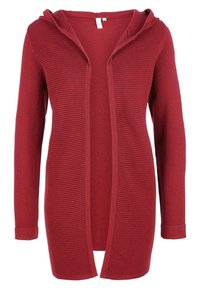 QS Cardigan - mottled bordeaux