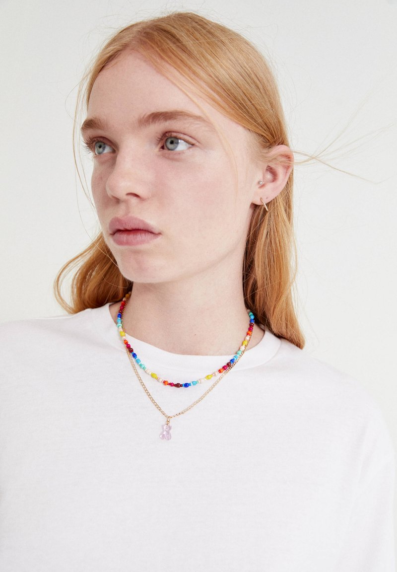 PULL&BEAR Necklace red Zalando.de