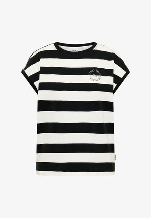 Cecil, T-SHIRT MIT STREIFEN UND PRINTDETAIL - Camiseta estampada - palm breeze green