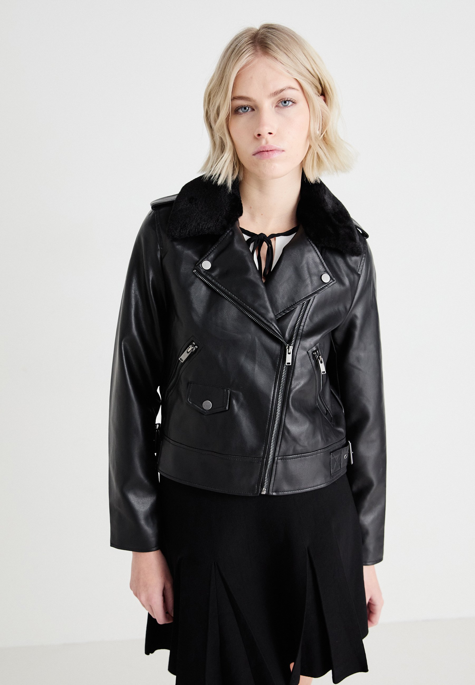 Giacca di Pelle Girocollo Donna - Giacche Biker - City Pelle