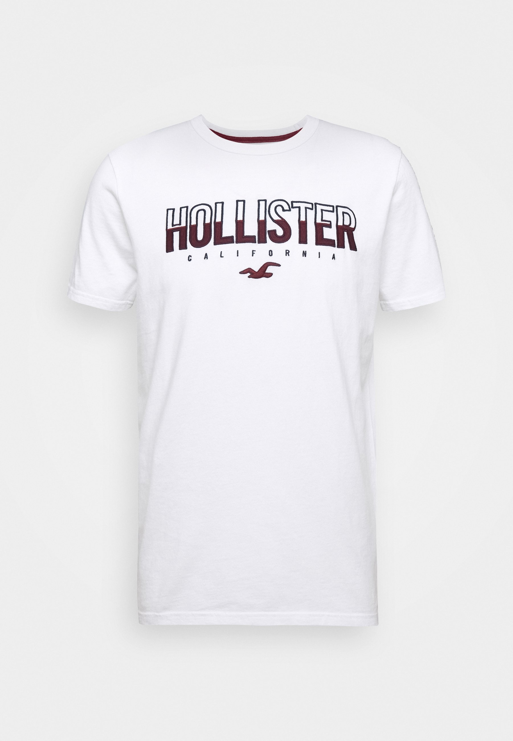 Hollister Co. NON SOLID SOLIDS T shirts med print white Hollister Co. PRIDE SCRIPT LOGO - T-shirts med print - white