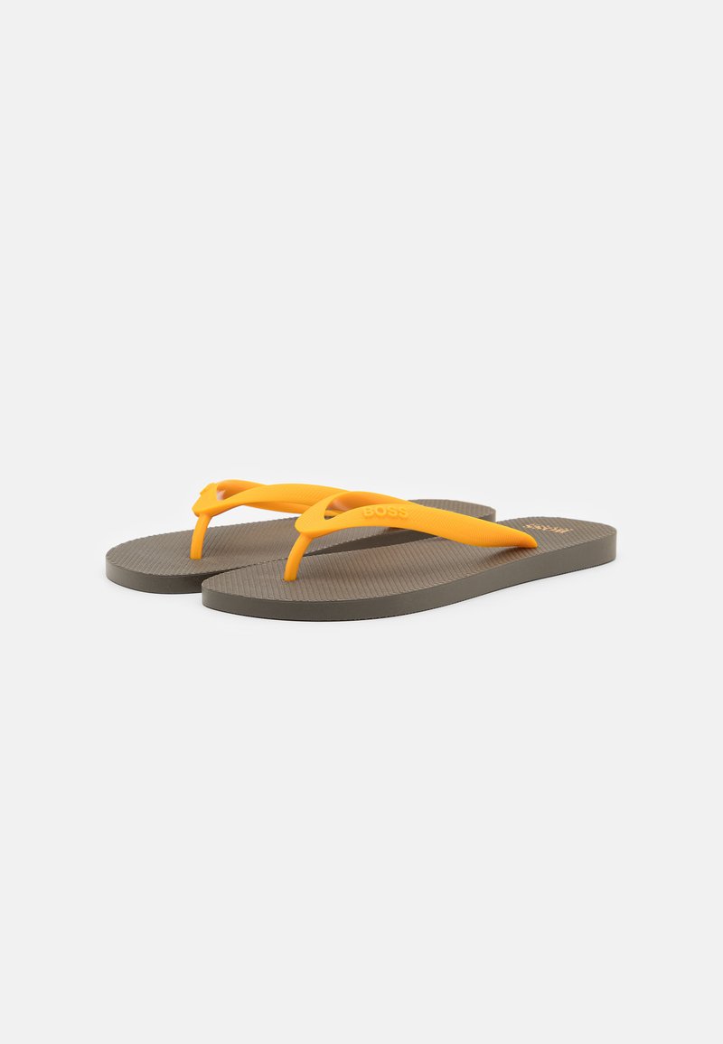 Herren Sandalen | BOSS PACIFIC THNG DIGITAL Zehentrenner dark green/gelb - BW19988 Herren Sandalen | BOSS PACIFIC THNG DIGITAL Zehentrenner dark green/gelb - BW19988