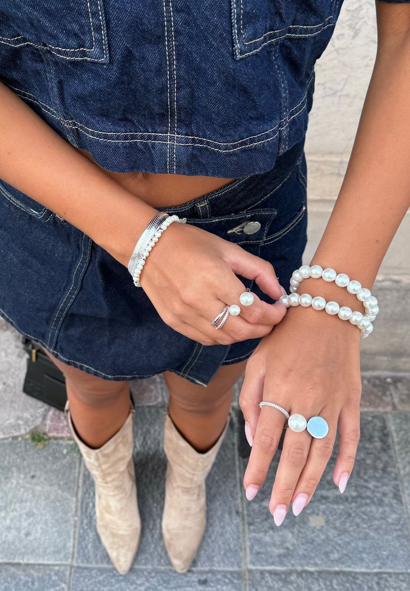 SNÖ of Sweden RIO COIN PEARL - Ringar - s white