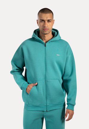 HOODIE  - Felpa con zip - petrol
