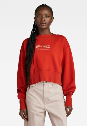 Felpa Donna G-STAR RAW Cornely Raw Dot Raglan – Morbida, Con Dettaglio Puntinato, Qualità Premium E Vestibilità Comoda