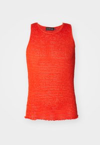 SMOCKED SINGLET - Tops - red