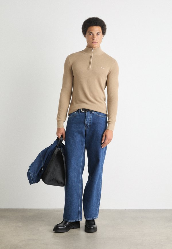 HALFZIP - Jumper - dark khaki2