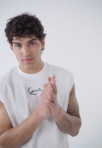 Karl Kani SMALL SIGNATURE TEE - Top - white